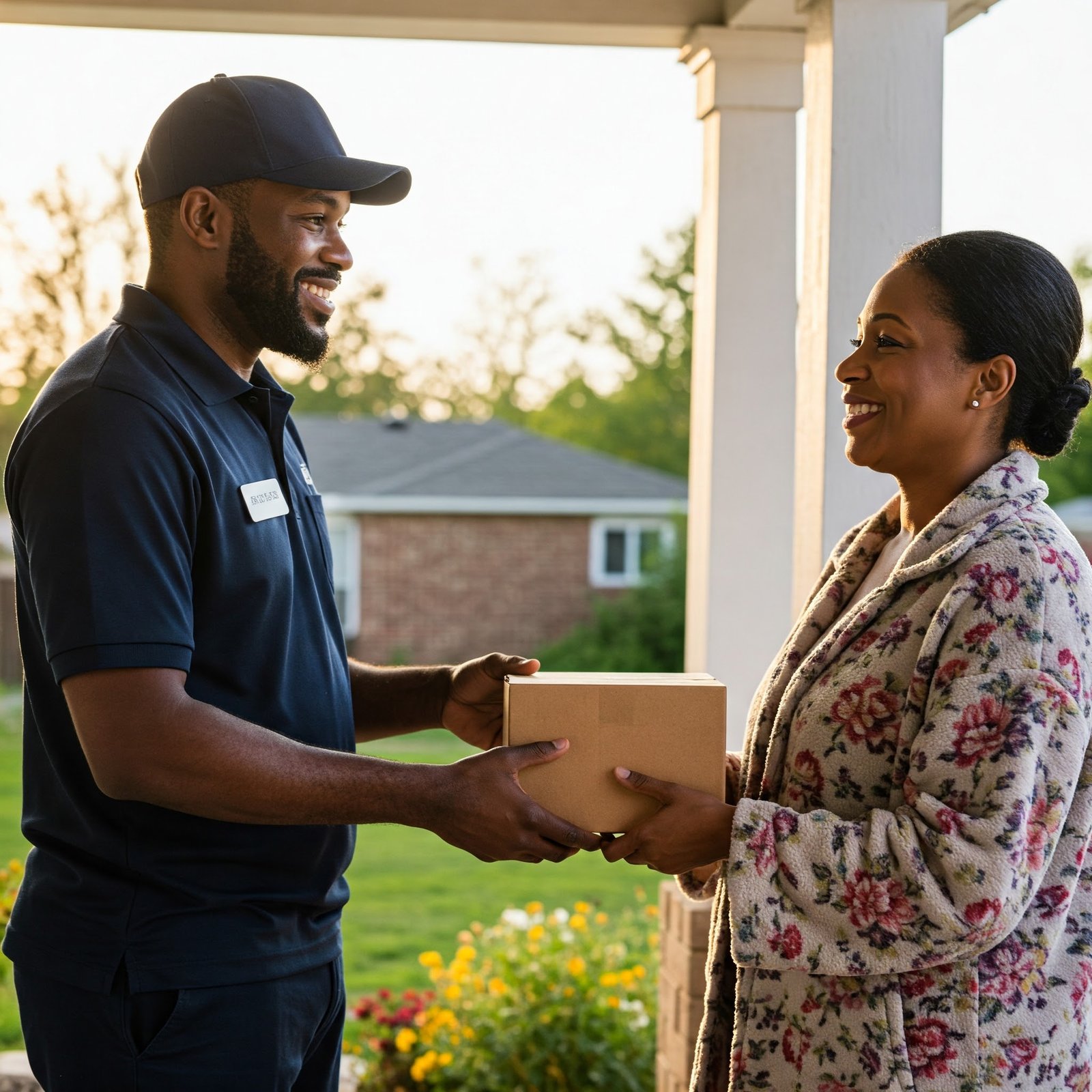 Real Deal Logistics courier delivering parcels
